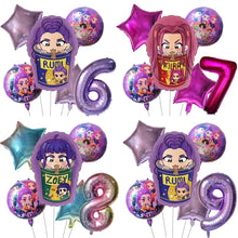 Ballons Anniversaire Demon Hunters 6 Pcs - Enjouet
