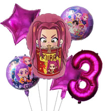 Ballons Anniversaire Demon Hunters 6 Pcs - Enjouet
