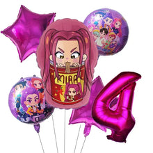 Ballons Anniversaire Demon Hunters 6 Pcs - Enjouet