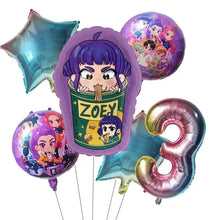 Ballons Anniversaire Demon Hunters 6 Pcs - Enjouet