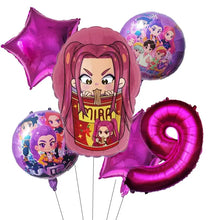 Ballons Anniversaire Demon Hunters 6 Pcs - Enjouet