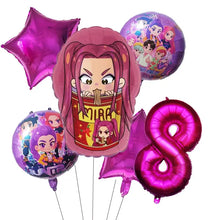 Ballons Anniversaire Demon Hunters 6 Pcs - Enjouet