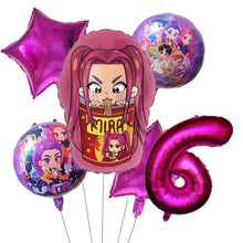 Ballons Anniversaire Demon Hunters 6 Pcs - Enjouet