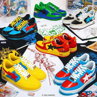 Chaussures Baskets BAPE STA X Marvel - Enjouet