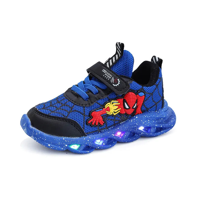 Baskets Spiderman LED pour enfants