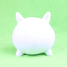 Peluche the battle cats chat blanc 20 cm en forme de balle anti stress en peluche douce avec corps arrondi et petites oreilles
