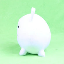 Plush toy peluche the battle cats chat blanc 20 cm with simple black dot eyes and small tail in white plush material
