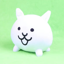 Peluche the battle cats chat blanc 20 cm en peluche avec yeux brodés noirs et sourire pour collection battle cats