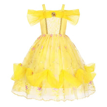 Belle robe Cosplay Tenue de bal florale pour filles -