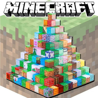 Cube Minecraft Blocs De Construction Magnétiques 150 Pcs, Cubes Cube Minecraft Blocs De Construction Magnétiques 150 Pcs, Cubes