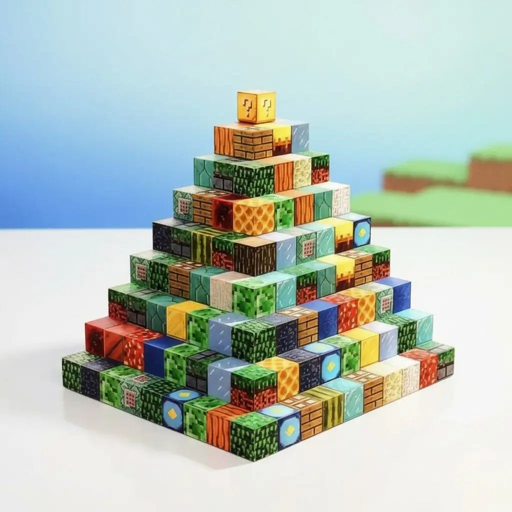 Yolla Loos – Blocs De Construction Magnétiques 70 Pièces, Kit Mine Mondial, Pour Garçons Et Filles Dès 3 Ans
