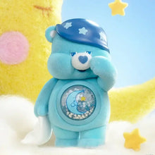 Boîte mystère figurines nounours câlin pop mart nounours câlin bleu en peluche avec bonnet étoilé et charme lune crescent