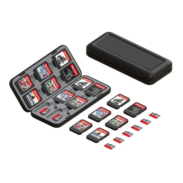 Boîtier de rangement magnétique pour cartouches et cartes microSD