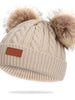 Bonnet en laine double pompon pour enfants - Enjouet