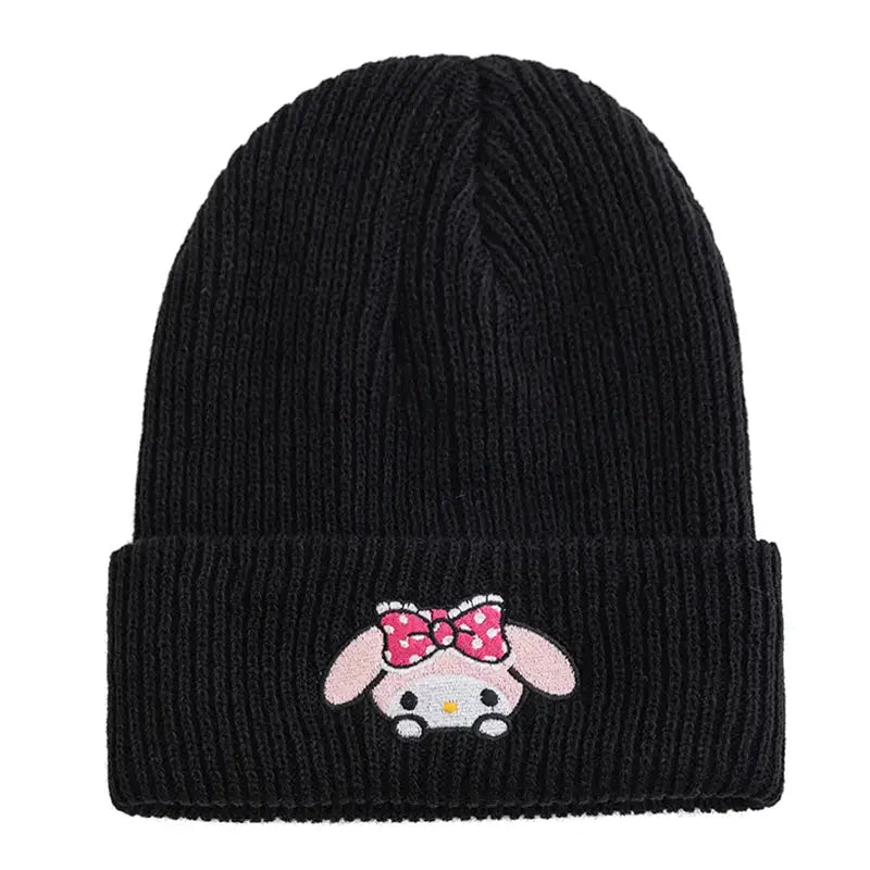 Ensemble Bonnet Et Gants Hello Kitty – Fille – Polaire Rose – NEUF