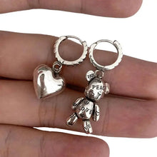 Boucles d’oreilles Argent Nounours D’amour - Enjouet