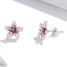 Boucles d’oreilles en argent 925 Fleur de cerisier - Enjouet