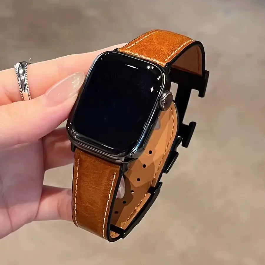 Apple Watch Hermès Elegant Leather Band– Enjouet