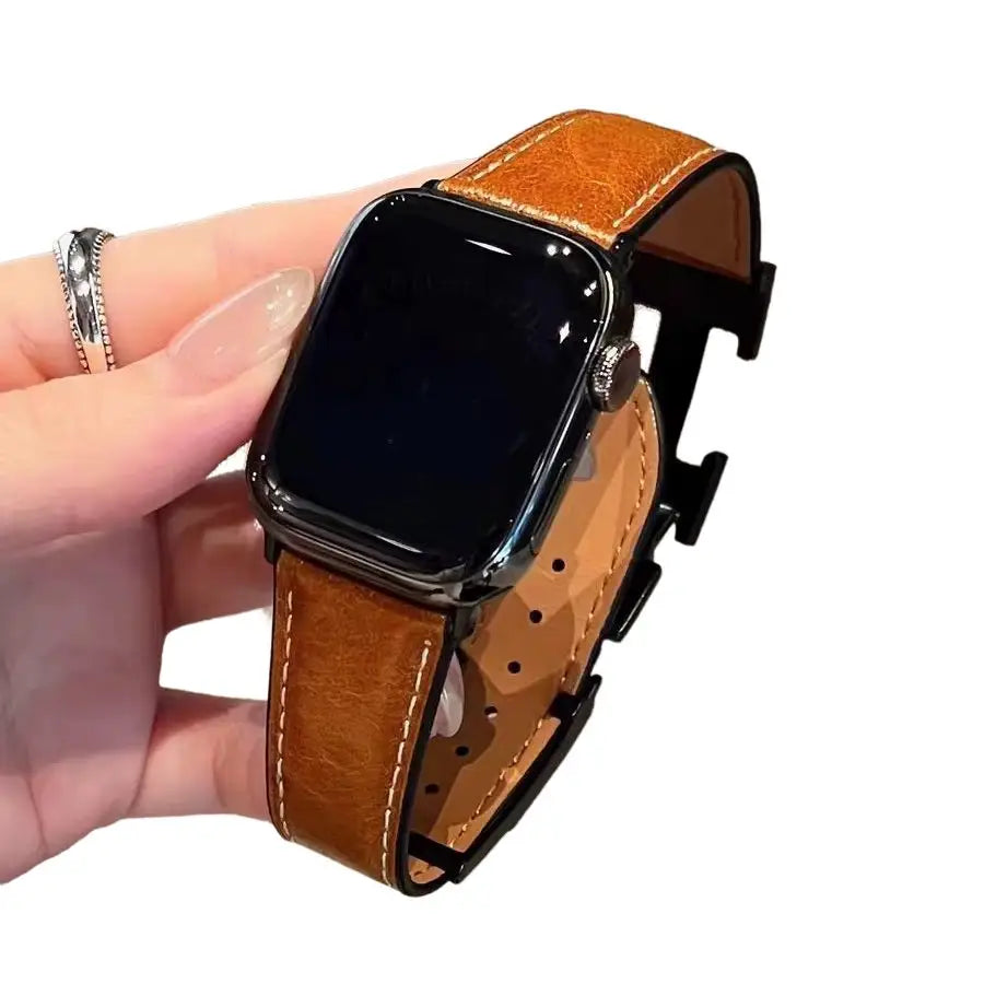 Apple Watch Hermès Elegant Leather Band– Enjouet