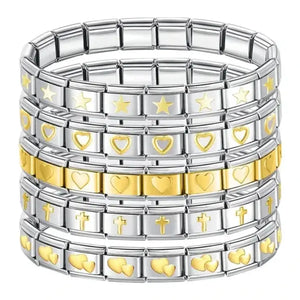 Golden silver co -hapiship bracelets
