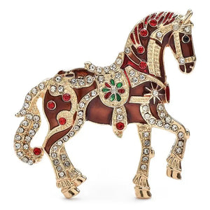 Luxury horseshoe brooch