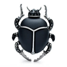 Broche scarabee bleu Elegante - Enjouet