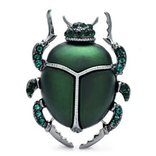 Broche scarabee bleu Elegante - Enjouet