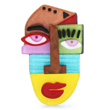 Broche visage design Picasso - Enjouet