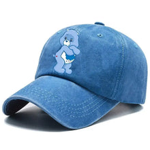 Bleu casquette care bears en denim avec design brodé Care Bear ajustable style baseball