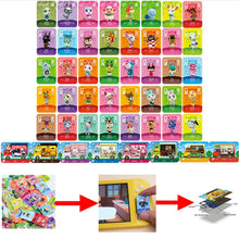 Une collection de cartes nfc animal crossing colorées en plastique brillant avec illustrations vibrantes uniques