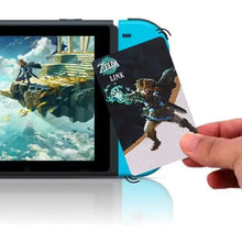 Console nintendo switch bleue avec une carte cartes nfc legend zelda dynamique pour magasins de jouets et déguisement carnaval