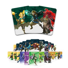 Ensemble de cartes nfc légende zelda colorées avec link zelda et ganon pour magasins de jouets et déguisement carnaval
