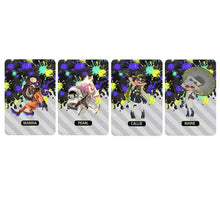 Cartes nfc splatoon 2026 avec quatre cartes colorées et stylisées représentant marina pearl callie et marie