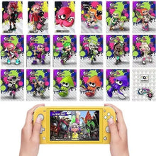 Console de jeu portable nintendo switch lite jaune tenue à deux mains avec cartes nfc splatoon 2026
