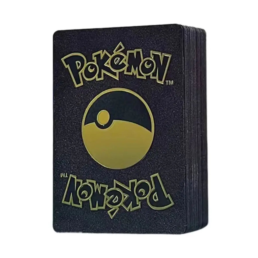 Pokemon Pack de 10 Cartes Pokémon Gold noire: collection Vmax et GX Pokemon Pack de 10 Cartes Pokémon Gold noire: collection Vmax et GX
