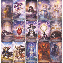 Cartes Tarots Debutant Anglais Chats Magiques - Enjouet