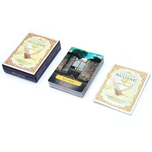 Oracle belline cartes oracle with ornate gold and cream packaging featuring white dove illustration for cartes tarots français oracle belline