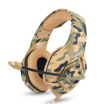 Casque Micro Gaming Camouflage PC - Enjouet