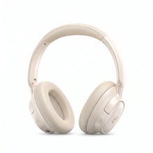 Casque audio sans fil cream couleur avec design minimaliste et coussinets doux pour audio bluetooth 5.4 et gaming