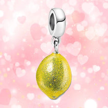 Charm Collier Citron Jaune Argent - Enjouet