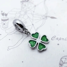 Charm Collier Trèfle Quatre Feuille Vert - Enjouet