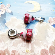 Charm Pendentif Argent Macaron Fraise - Enjouet