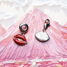 Charm Pendentif Levre Rouge Bisous Argent - Enjouet