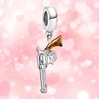 Charm Pendentif Pistolet Western Argent - Enjouet