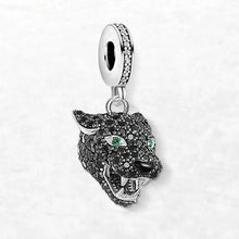 Charm Pendentif Tete Panthere Noire Argent Zircon - Enjouet