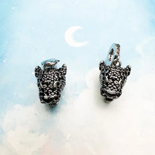 Charm Pendentif Tete Panthere Noire Argent Zircon - Enjouet