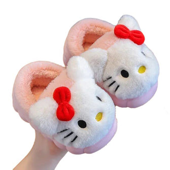 Chaussons peluche Hello Kitty - Enjouet