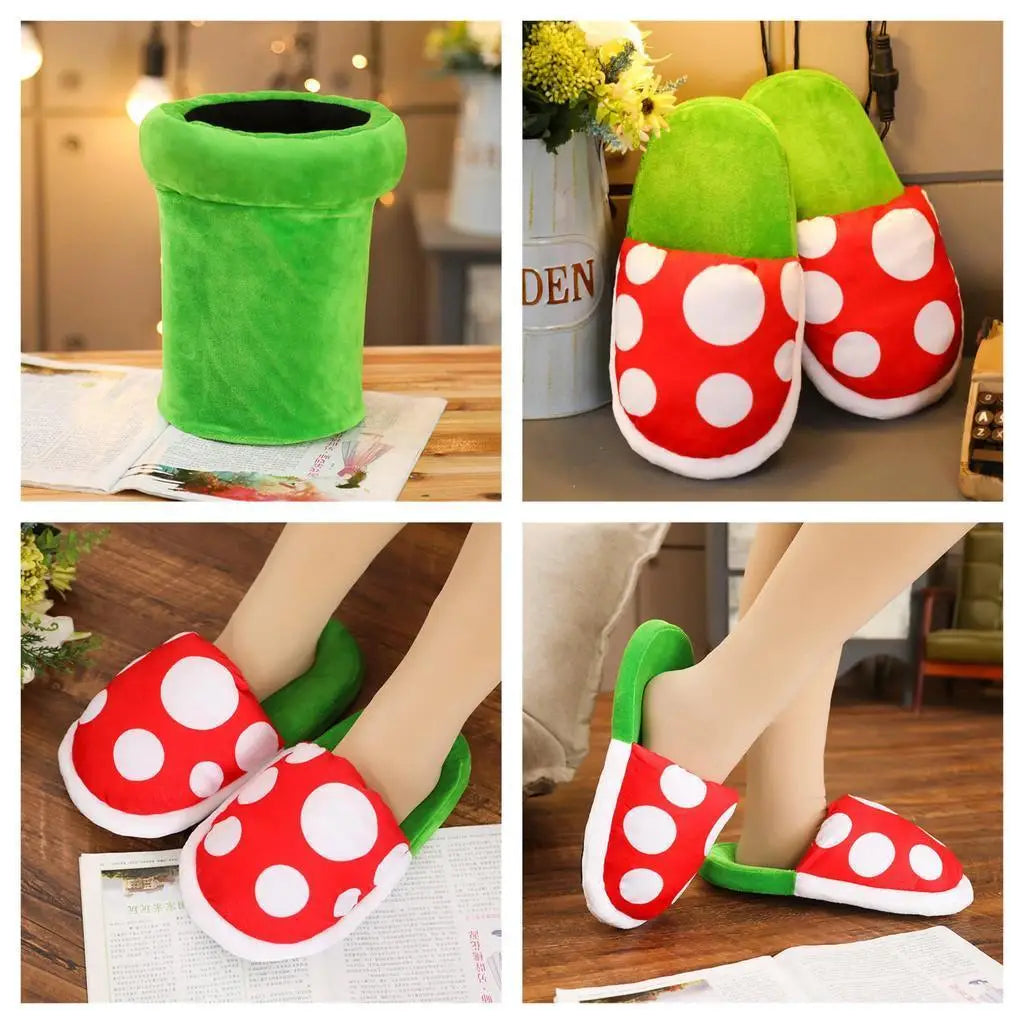 Chaussons Plante Carnivore Super Mario - Enjouet