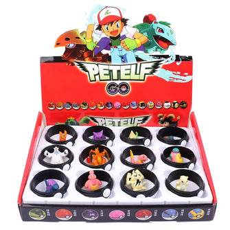 Coffret 12 Pokeball Figurines Pokémon - Enjouet
