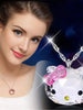 Collier Pendentif Hello Kitty Cristal - Enjouet